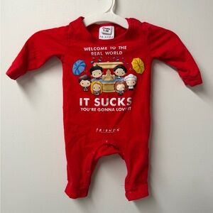 FRIENDS Bright Red Kids Footie